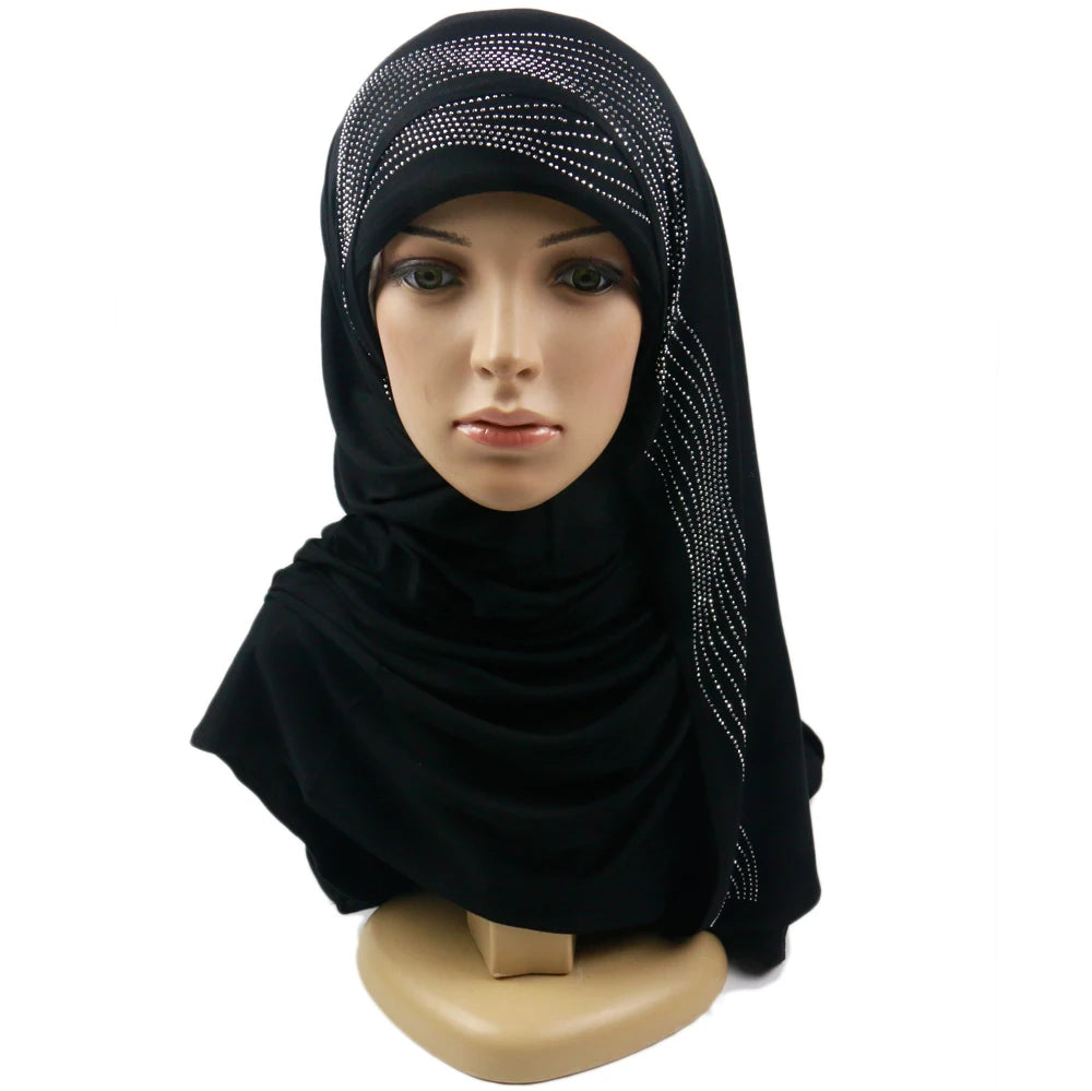 2026 Wholesale Turkish Style Jersey Cheep Cotton Long Hijab Scarf for Muslim Women Hijab