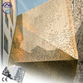 Modern Design Perforated Material Aluminum Facade Custom Curtain Aluminum Laser Cut Wall Cladding System