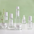 40ml 50ml 100ml 120ml 150ml Clear Amber Green Glass Cosmetic Bottle Serum Pump Bottle 30ml Glass Dropper Bottle
