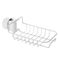 Metal Hanging Sponge Dry Towel Storage Rack for Bathroom & Kitchen Faucet Draining Rack with Cleaning Tools Use