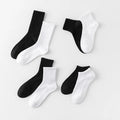 Wholesale Quality Cotton Seamless Men's Dress Socks Good Short Ankle Crew Long in Black and White Foot Massage Stock
