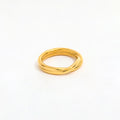 FennyJewelry 18K Gold Plated Wholesale No Fade Minimalist Double-layer Twisted  Stainless Steel Finger Ring Trendy for Women