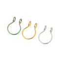 Vacuum Plating Stainless Steel U-shaped False Piercing Jewelry Nose Ring Nasal Nostril Clip Nose Hoop