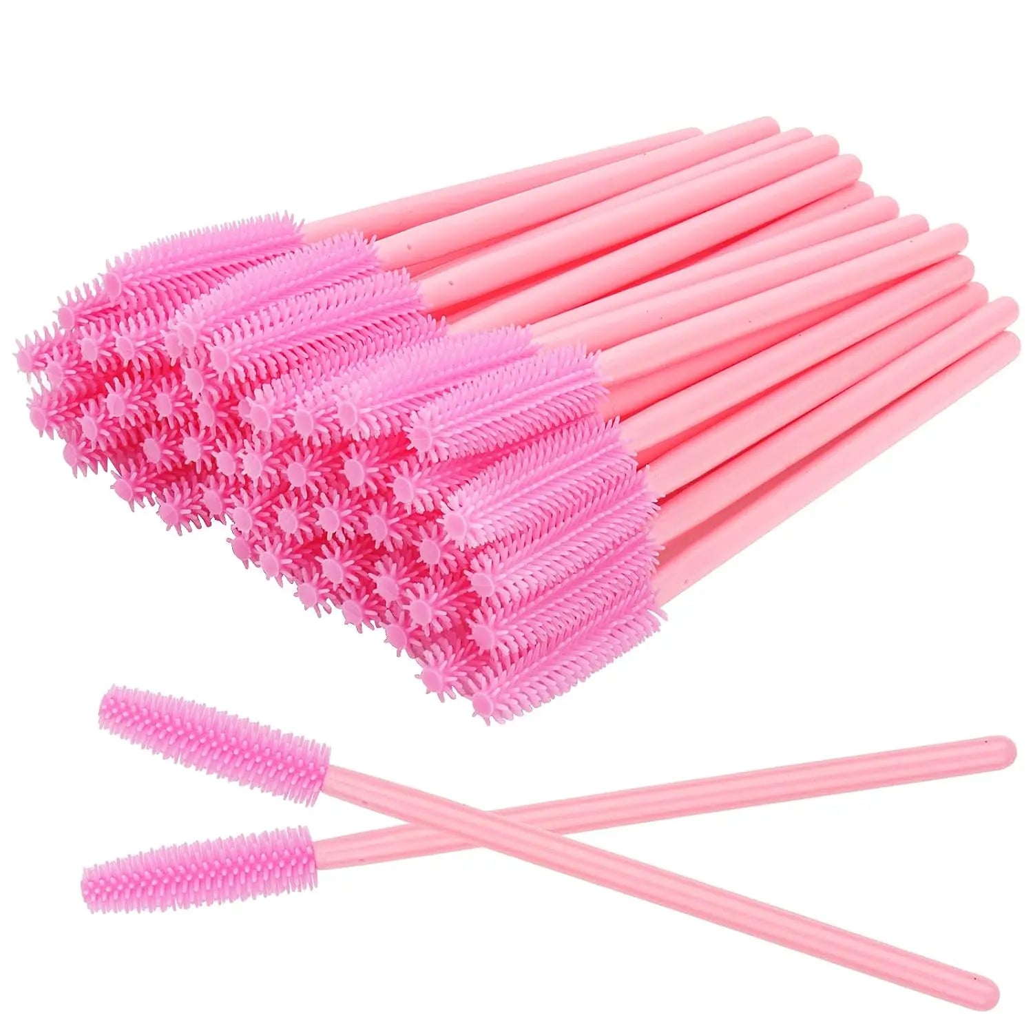 Silicone Mascara Wands Applicator Disposable Eyelash Brushes Comb Beauty Makeup Brush for Women Eyelash Extension Tools