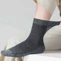 Wholesale Bulk Summer Grey Black White Breathable Socks Extra Wide Plus Size Cotton Crew Socks for Men