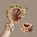 Wholesale Two-Tone Giraffe Antler Headband for Girls Soft Plush Hair Tie for Cute Party Hair Styling