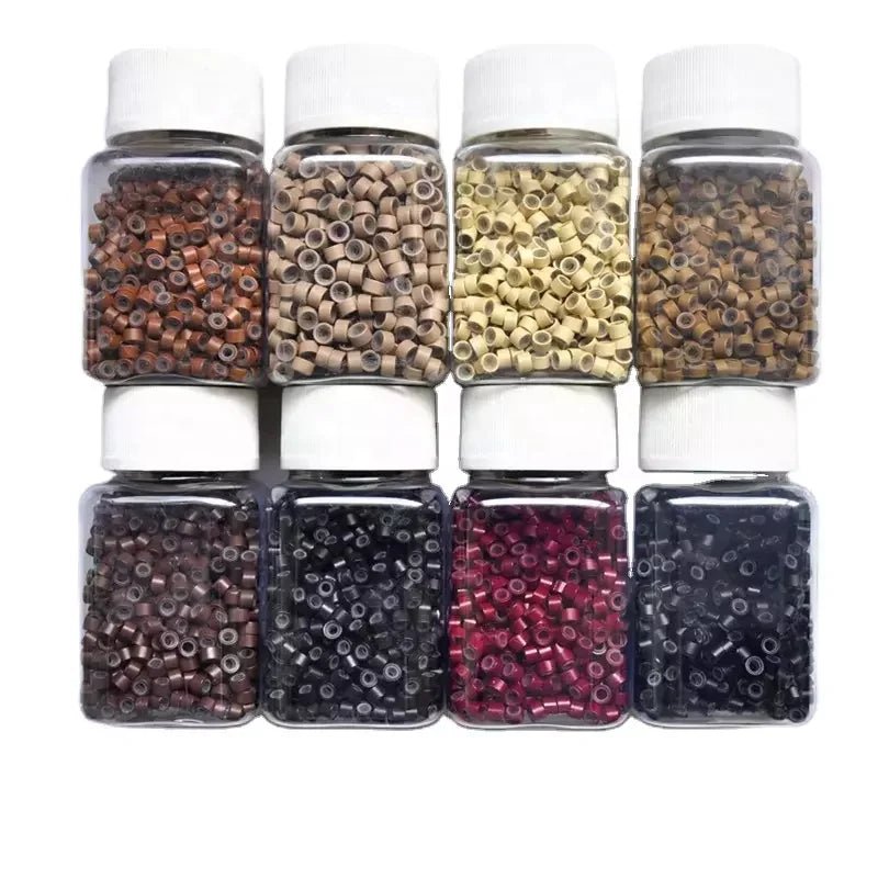 4.5x2.4x3.0mm Silicone Lined Micro Rings Links ITip Hair Extension Tools