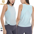 New Cross Stitching Sleeveless Sports Tops Gym Fitness Vest Quick Dry Breathable Yoga Wear Blouse Women Yoga Tank Top