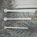 0.25ml 0.15g 0.05g  Mini Small PP Plastic Measuring Scale Scoop Spoons Powder Tea Salt Sugar Graduated Spoon with Flat Bottom