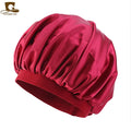 Wholesale Solid Stretchy Narrow Brim Pour Hijab Bonne Headwrap Silky Satin Elastic Band Turban  Bonnet Night Sleep