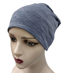 EMF Radiation Protection Slouch Beanies Colored Cotton with 100% Silver Fiber for Beach and Travel Digital Printing