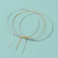 Sliding Adjustable Bracelet Making Sparkling Twist Chain Half-finished Bangle with Rubber Stopper Beads