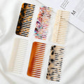 Hot Selling 4mm Thickness Size 11.8*4.6cm Tooth Comb Women Cellulose Acetate Custom Hair Comb Anti-Static Acetate Comb Girls