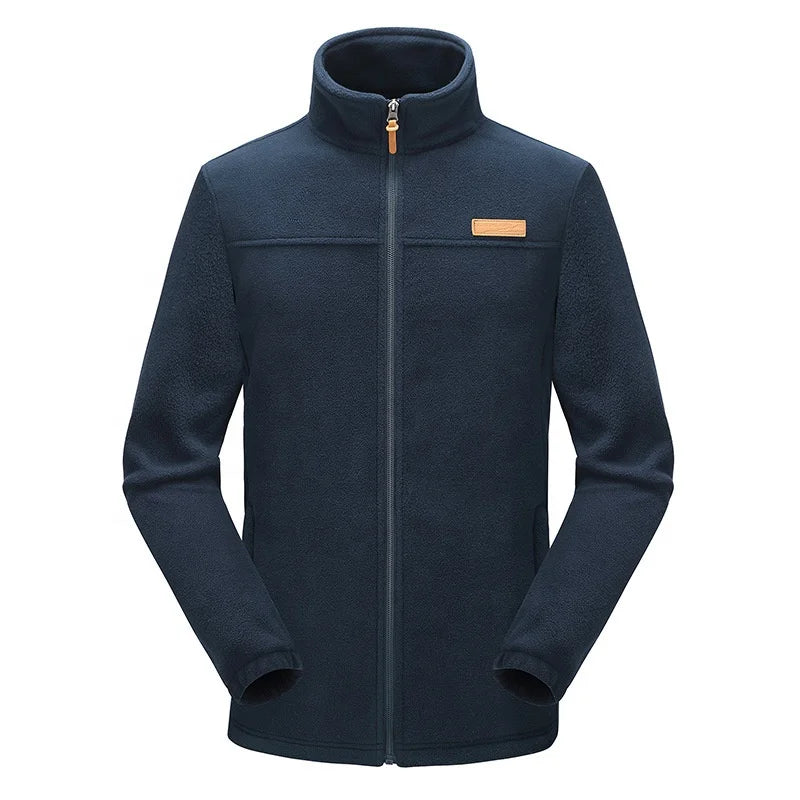 Wholesale Outerwear Warm Men Solid Coat Autumn Soft Shell Fleece Men's Jacket