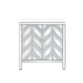 U.S. Retail Free Shipping Mid-Century Modern Elegant Living Room Furniture Panel Sideboard 4-Compartment Glass Mirror Trim