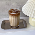 Korean Ins Wind Large Capacity Cold Brew  Glass Water Cup Creative Breakfast Milk Cup