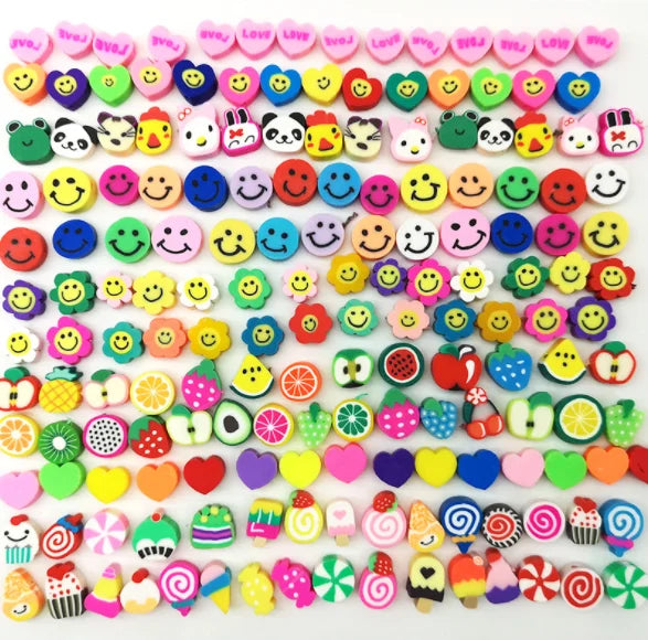 Ready to Ship Colorful Fruit Polymer Clay Slices 100 Pieces in Bags Polymer Clay for Jewelry Making