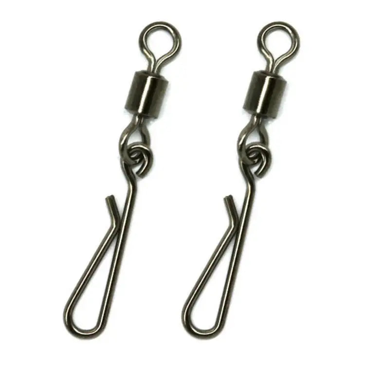 2#-10# Rolling Swivel Fishing Connector Pin Snap for Carp Fishing Accessories Swivels & Snaps