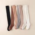 Winter Warm Coral Fleece Over-knee High Socks for Women Plush Home Sleep Floor Long Socking Jk Solid Soft Thigh High Fun Sock