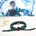 Demon Slayer Hand Rope Shoelace Braided Bracelet Kimetsu No Yaiba Anime Bracelet