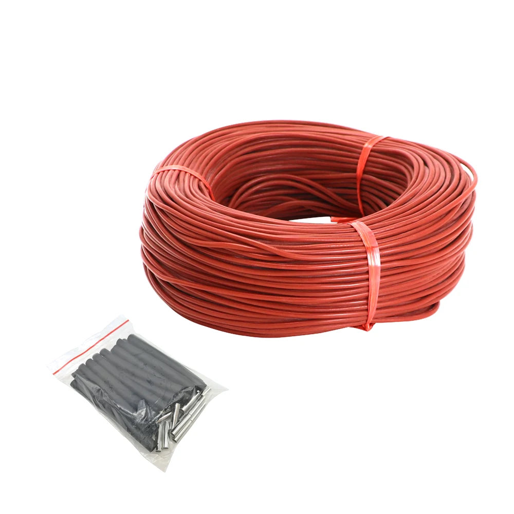 Carbon Fiber Heating Cable Infrared Warm Floor Cable 12K 33ohm/m Electric Carbon Heating Wires