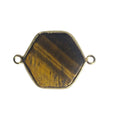 HZ Wholesale Natural Crystal tiger Eye Healing Stone Aura Pillar Necklace Colorful Electroplated Point Pendant Jewelry