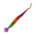 Colorful Durable Eco-Friendly Rubber Bouncy Ball Self-Entertainment Caterpillar Feather Teaser for Pets Interactive Movement Toy
