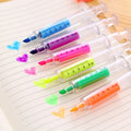 Children Toy Playing Drawing Pens Hot Promotional Eco Syringe Highlighters Marker Pen