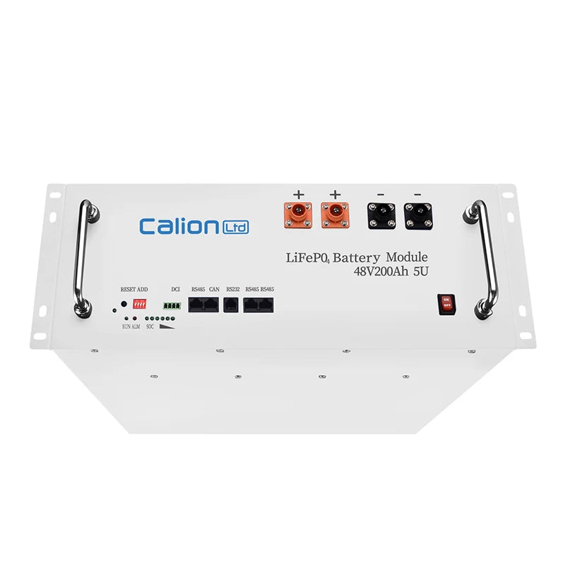 Calion Energy Storage LiFePO4 Solid State Battery 5kW 20kW Solar Systems 51.2V 100Ah 200Ah Rack Mounted 6000 Cycles