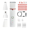4 in 1 Dog Clippers Pet Hair Grooming Kit Low Noise Dog Paw Cleaner Trimming Paw Eyes Ears Face Dog Cleaning Pet Hair Clipper