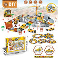 Construction Race for Kids Boys Diy Engineering Track Car Toy Race Track Train Railway Kid Toy Electric Rail Railway System