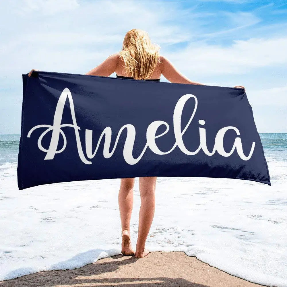 Microfiber Double Side Printed Beach Towel Wholesale Custom Logo Sand Free Beach Towel With Mesh Bag