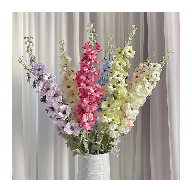 Sleeping Beauty Hollyhock Decoration Mariage Artificial Flowers Decorative