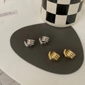 Geometric Simple Metal Earrings Fashion Personality Temperament Cold Style Studs Ear Clip Earrings  for Women