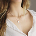 EManco Custom Pendant Necklace Panda Engrave Cute Animals Square Pendant Necklace Trendy Gold Stainless Steel Chains for Women