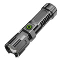 Hot Sale Super Bright High Lumen Zooming LED ABS Plastic USB Rechargeable Flashlight Outdoor Led Multifunctional Flashlight