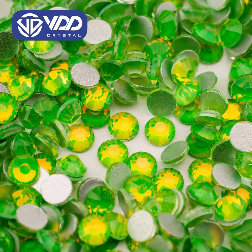 VDD 460 Blink-Grass SS4-SS30 High Quality Glass Rhinestones Crystal Flatback Strass Bright Stones For DIY Nail Art Accessories