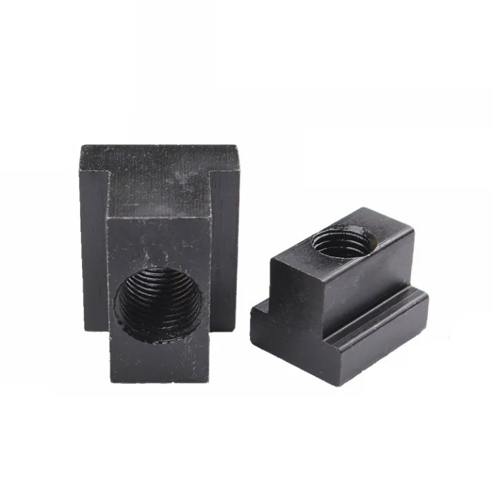 Customized Size Black Oxide Hardened Tapped Through DIN508 Class 8 T-slot Plate Nuts for Milling Machine