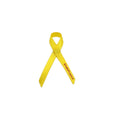 Yellow ENDOFRANCE Printed Satin Ribbon with Single Face Eco-Friendly Pin Brooch Awareness Heart 1/4" Width