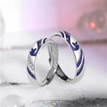 S925 Silver Plated Star Romantic unicorn Couple Ring Open Rings for Women Men Wedding Engagement Wedding Jewelry