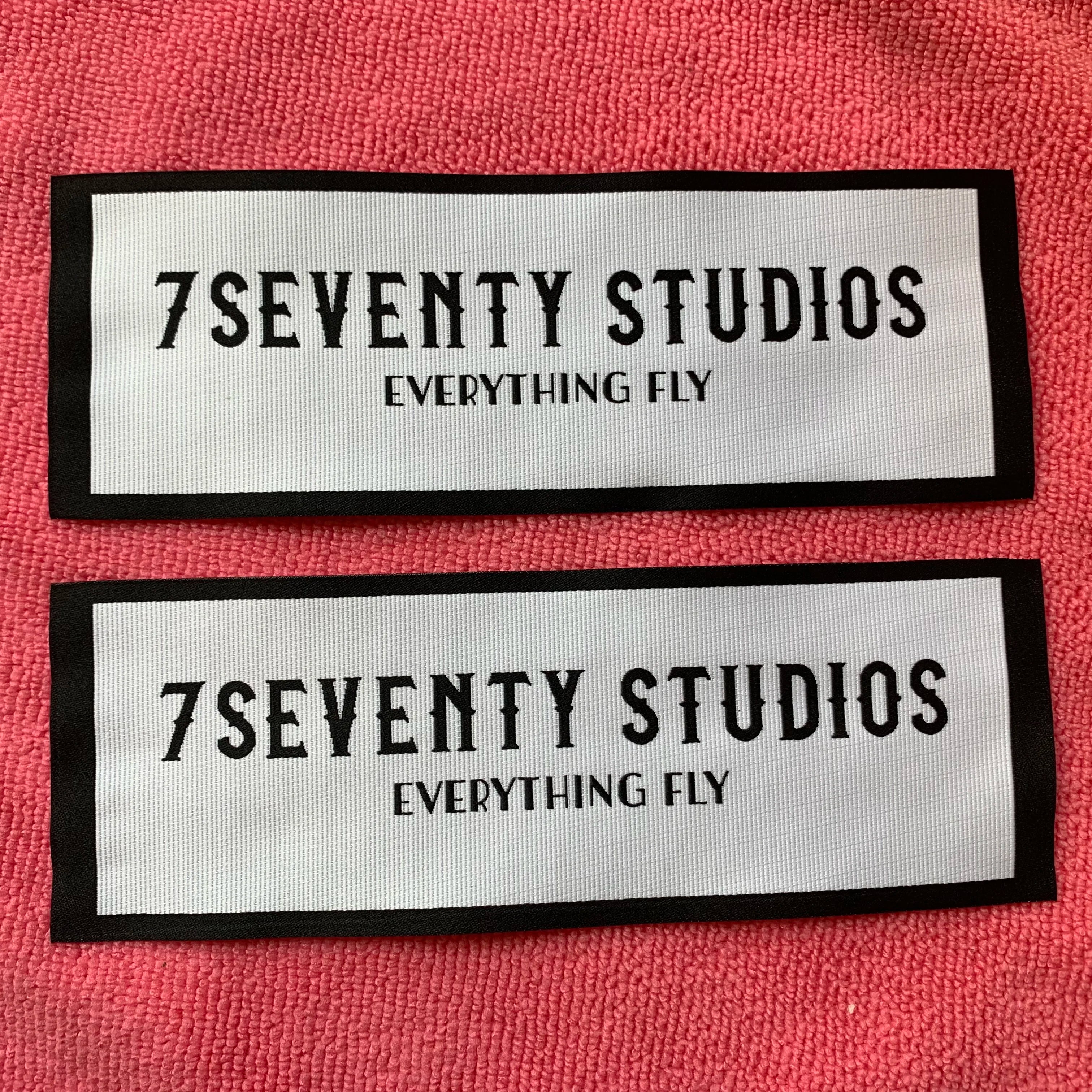 Luxury Brand Straight Cut Textured Woven Patchpromotional Weaving Technique Fabric Woven Label