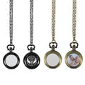 Jewelry Pendant Sublimation Blank DIY Pocket Watch Pocket Chain Necklace Pendant Watch