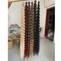 28 Inches Bundles Crochet Braiding Bulk Deep Twist for Boho Braids Soft Bouncy High Temperature Fiber Extensions Single for