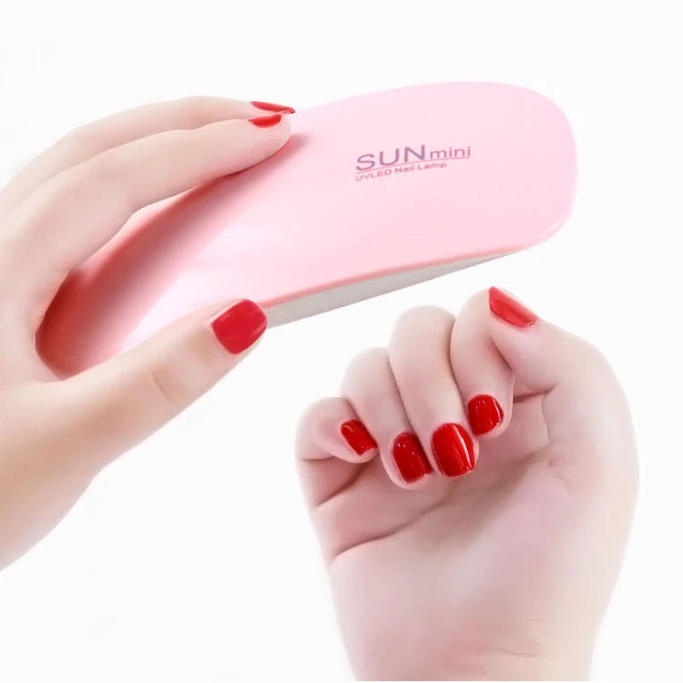 NP519 Wholesale SUN MINI 6W UV LED Lamp Nail Dryer Portable USB Cable Nail Lamp for Gel Polish Curing