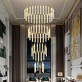 Modern Chandelier Crystals Villadom Living Room Pendant Lights Stair Light Decoracion Hogar Moderno Suspension Luminaire Nordic