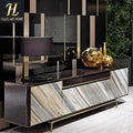 High Quality Tv Cabinet With Drawer Luxury Villa Modern Simple Marble Texture Locker Living Room Furniture