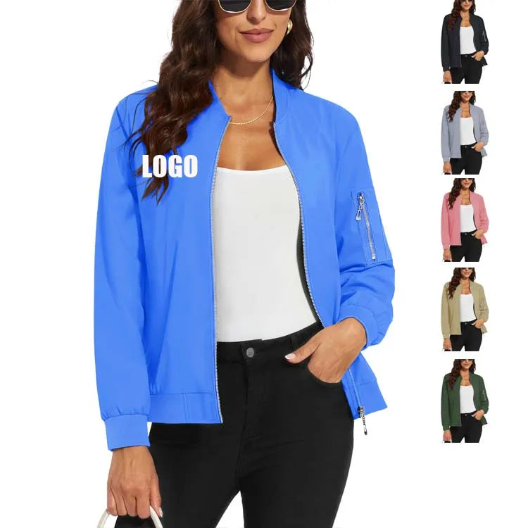 Long Sleeve Custom logo Wholesale Clothes Women Jackets Winter Jackets for Women Sport