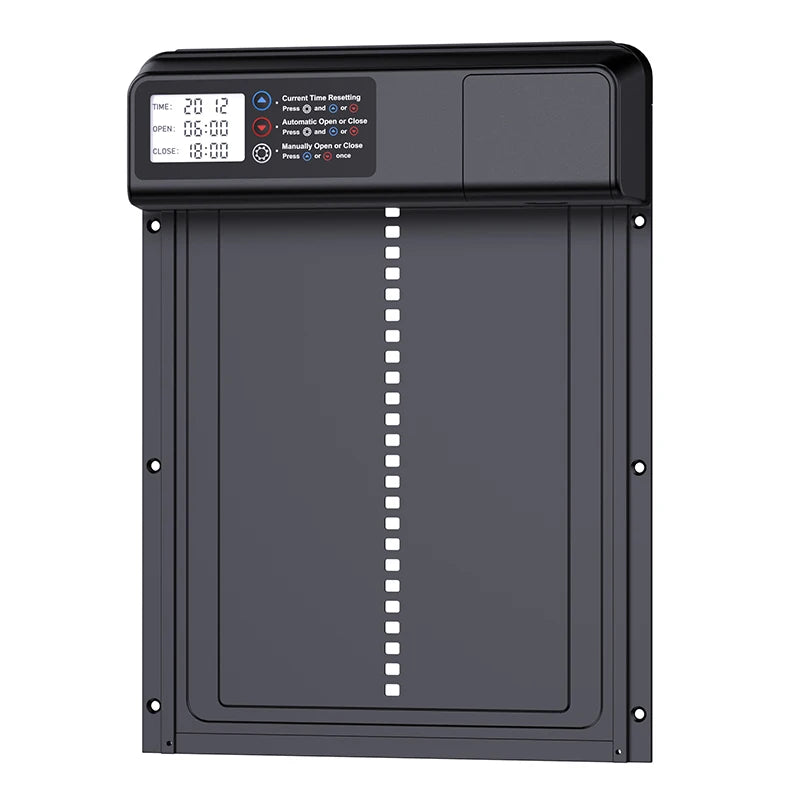 Automatic Chicken Coop Door Electric Chicken Coop Door Battery Powered with Timer LCD Screen