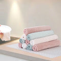 Factory Wholesale Cleaning Towels Micro Fibre Double Sides Coral Fleece Cleaning Cloths Microfiber Towel for Kitchen