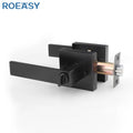 For Modern Black Interior Door Lock Handle Set with Zinc Alloy for Office Building Doors
